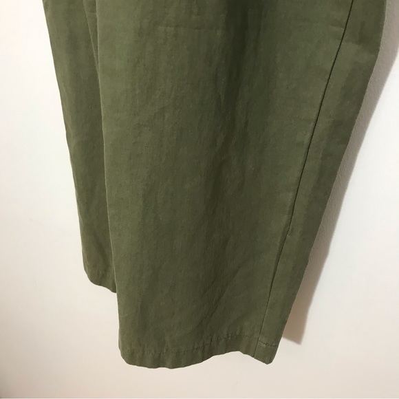 Avec Les Filles Green Cotton Pants - Picture 7 of 13
